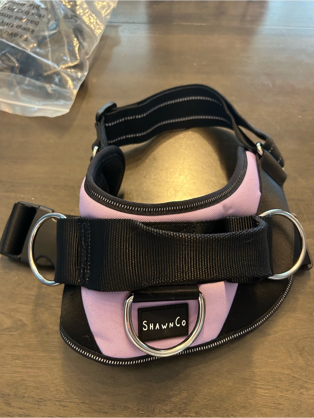 ShawnCo Purple & Black Dog Harness
